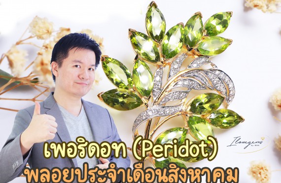 เพอริดอท อัญมณีประจำเดือนสิงหาคม พลอยเนื้ออ่อนสีเขียว